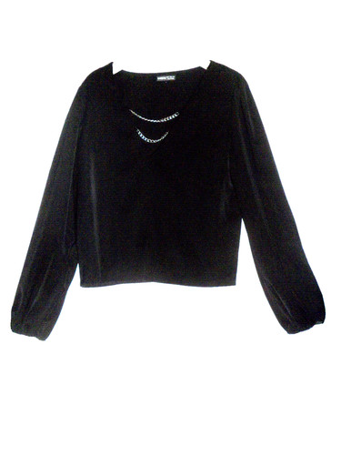 Haut blouse noir - haut,