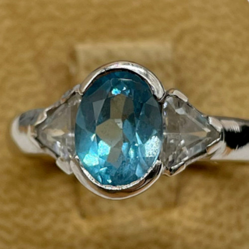 Bague blanc carats neuve - or,