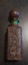 RARE ET ORIGINALE BOUTEILLE A ALCOOL MUSICALE CUIR FROISSE