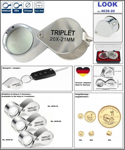 Loupe poche triplet 21mm - loupe,