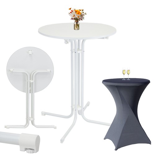 Table haute bistrot ronde - table,