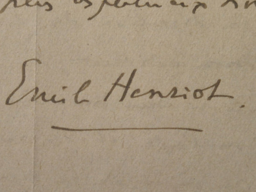 Emile henriot lettre - n,