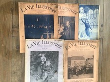 5 TRES ANCIENNES REVUES " LA VIE ILLUSTREE) 