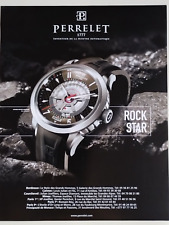 PERRELET vintage Print Ad !! " Metal Watch "