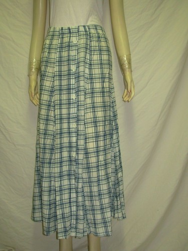 Jupe longue vintage madras - longue, s