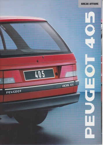 Catalogue brochure peugeot 405 - brochure,