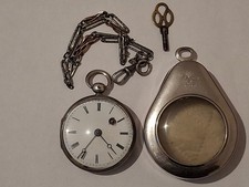 montre gousset coq ancienne en argent fonctionne .......