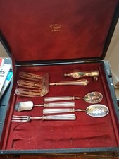 Service à mignardise  Pelle Asperges manche gigot CHRISTOFLE métal argenté