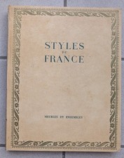 Livre Styles DE France Meubles ET Ensembles De 1610 à 1920