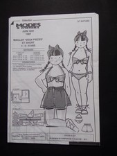§ patron MODES ET TRAVAUX 06/1991 pour fille 4 6 8 ans et poupée Cécile