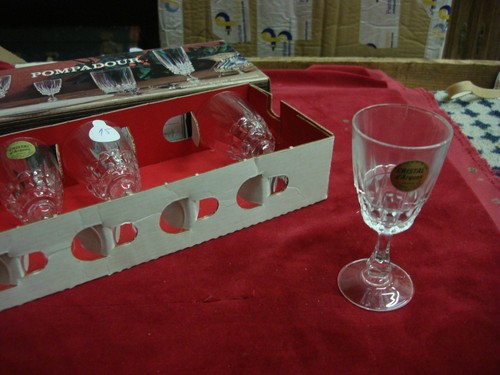 Verres pied cristal - 6, a