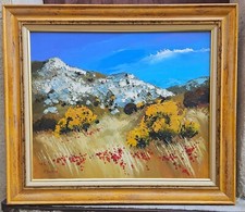 Coquelicots et genêts par Fabien NOVARINO né en 1963