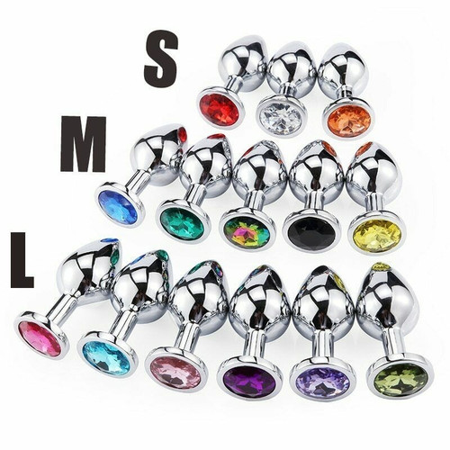 Metal plug anal bijou - s/l/m,