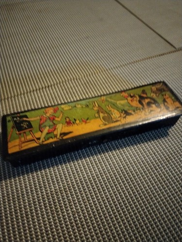 Ancien plumier carton - carton, bouilli