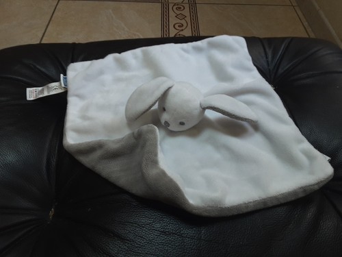 Doudou plat lapin - , gris