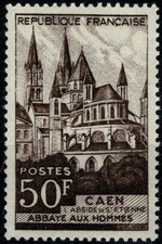 FRANCE 1951 ABBAYE DE CAEN  YT