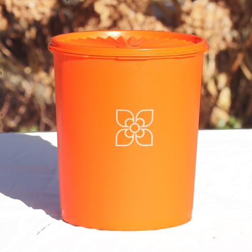 Boite orange soleil - , fleur