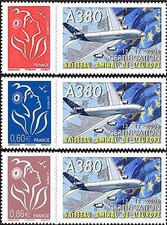 A380-40N1-3: France 3 TP perso ADHÉSIFS Marianne CERTIFICATION AIRBUS A380, 2006