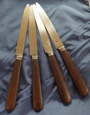 4 couteaux Lames Argent Massif