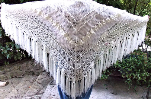Chale crochet main - main, s