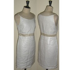 Robe droite Jacqueline RIU en taille 36 Beige en Ramie TBE