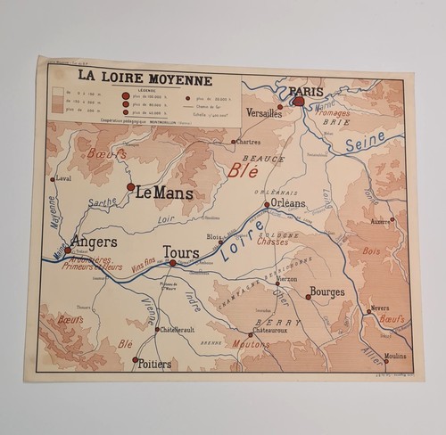 Carte scolaire rossignol - , rare