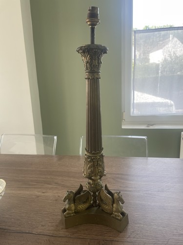 Ancien pied lampe a - pied,