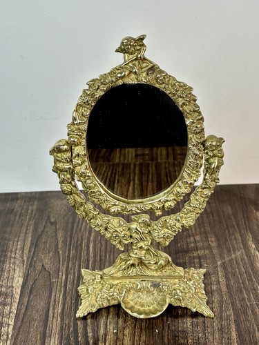 Ancien miroir bronze - ancien, en