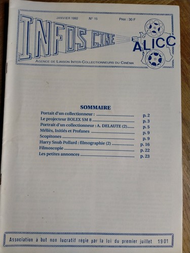 Infos ciné bolex - (1992),