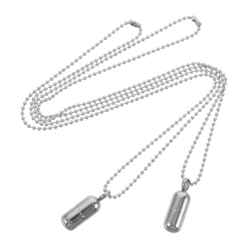 Collier porte pilules en - ,