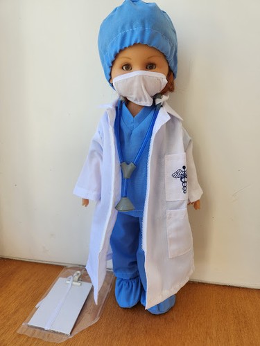 Tenue docteur bleu blanc