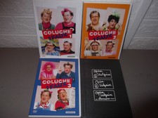 DVD° COLUCHE 1 FAUX ° DVD  1 ° 2 ° 3 ° 3 + LIVRE OPERA VULGAIRE  3 DVD +1 LIVRE