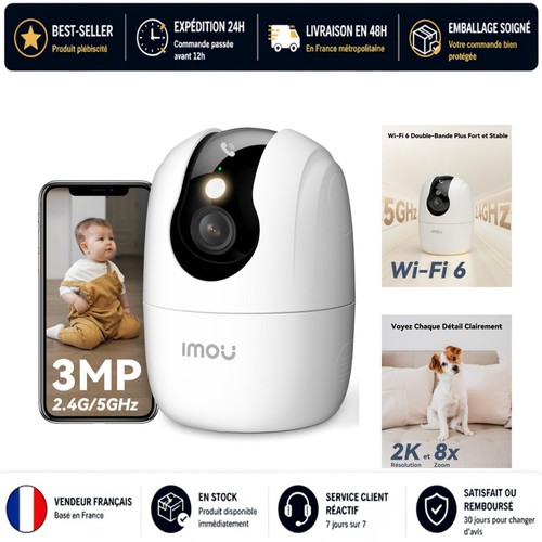 Imou caméra surveillance - caméra, wifi