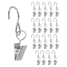 Crochet rideau avec pinces ton