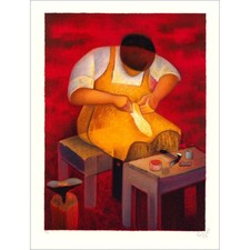 TOFFOLI Louis - Lithographie originale "Le Savetier (Le Cordonnier)" 65x50cm - 1