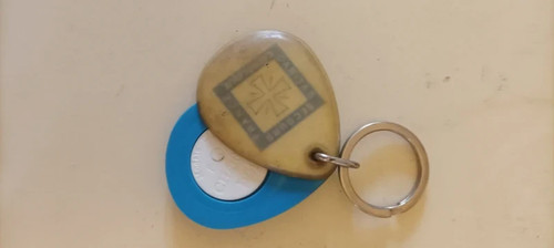 Porte clef publicitaire jeton - porte,