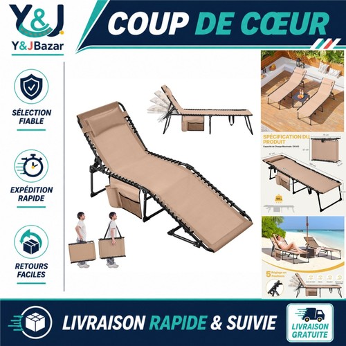 Chaise longue pliante - , abician