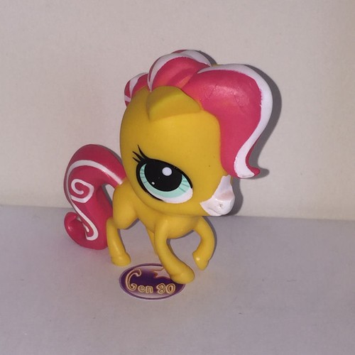 Littlest petshop cheval - cheval, jaune