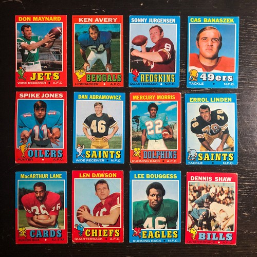 1971 topps football - topps, 12