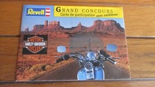 dépliant avec sticker Revell concours Harley-Davidson ( 14,5 cm / 10,5 cm )