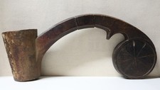 Ancienne grande Cuillère à beurre en bois Himalaya Tibet XIX-XXe siècle