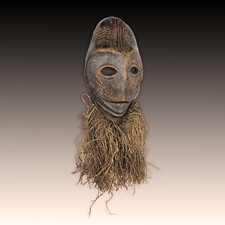 Masque Africain Tête de Singe origine Côte d'ivoire