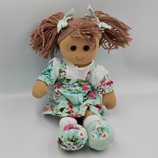 Poupée chiffon robe bleu