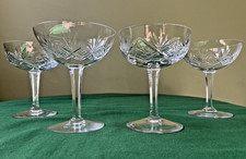 Lot 4 coupes cristal Lorraine