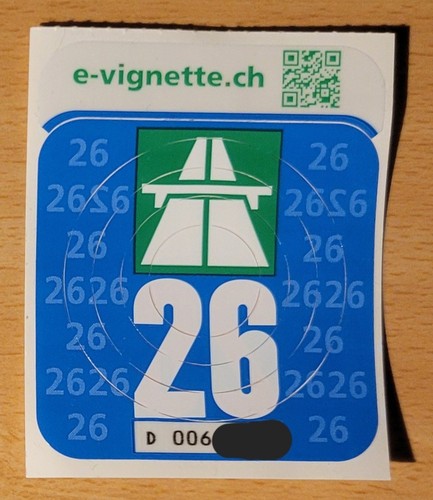 Vignette autoroute suisse 2026 - autoroute,