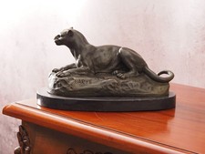 Figurine panthère bronze - figurine,