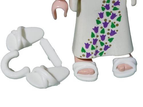 Playmobil sandales blanches - x4,