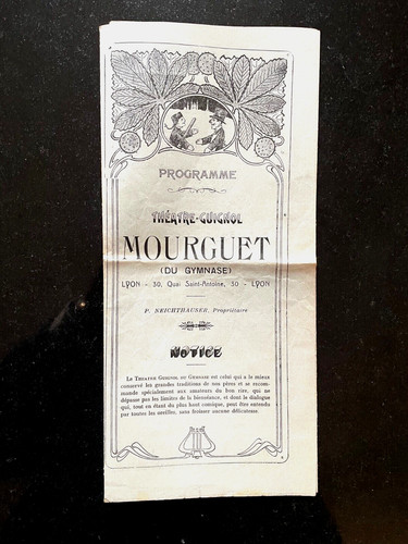 Programme théâtre guignol - thÉÂtre,