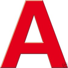 2 x sans fond lettre adhésive