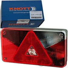 KNOTT Feu Arrière Droit MULTIPOINT 5 Feu Arrière Remorque Avec TULLE